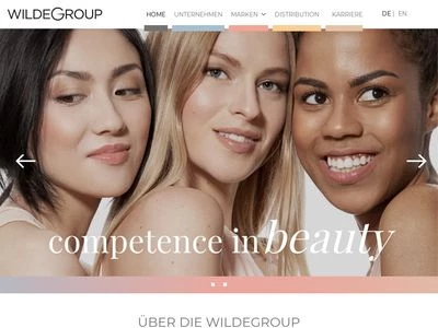 Website von WILDE COSMETICS GmbH