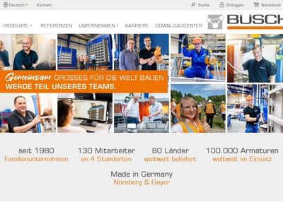 Website von BÜSCH Technology GmbH