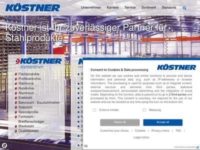 Website von Richard Köstner AG