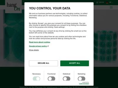 Website von HangOn GmbH