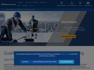 Website von Karnasch Professional Tools GmbH