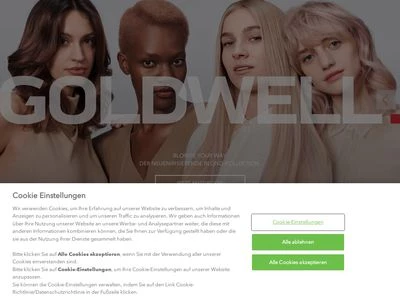 Website von Goldwell - Kao Germany GmbH