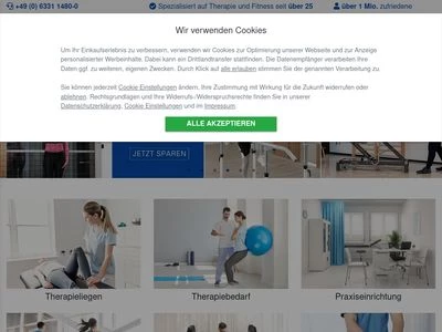 Website von Sport-Tec GmbH Physio & Fitness