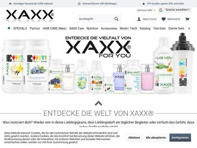 Website von XAXX UG (haftungsbeschränkt)