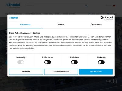 Website von Tractel Greifzug GmbH