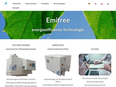 Website von Emifree GmbH