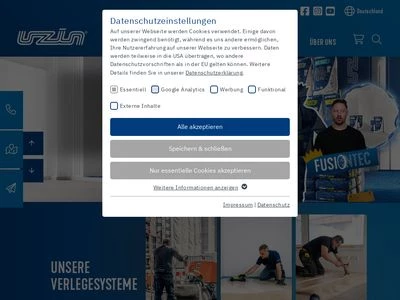 Website von Uzin Utz AG