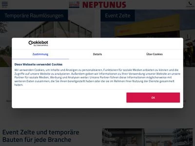 Website von NEPTUNUS GmbH