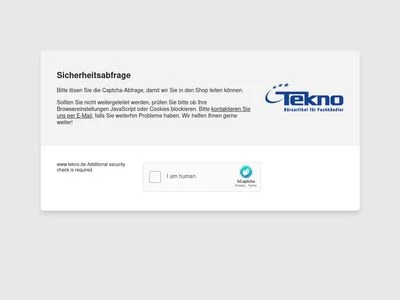 Website von Tekno GmbH