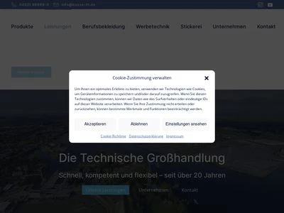 Website von Busse Technischer Großhandel GmbH & Co. KG