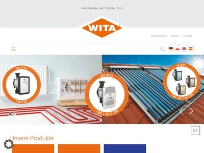 Website von WITA-Wilhelm Taake GmbH