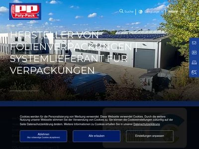 Website von Poly-Pack Verpackungs-GmbH & Co. KG