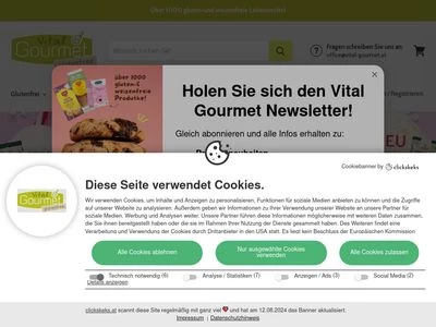 Website von Vital - Gourmet