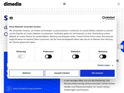 Website von Dimedis GmbH