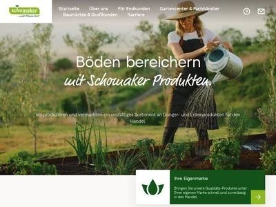 Website von Schomaker-Gartenprodukte GmbH & Co. KG