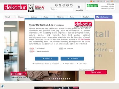 Website von DI Dekodur International GmbH & Co.KG