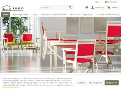 Website von Indo GmbH