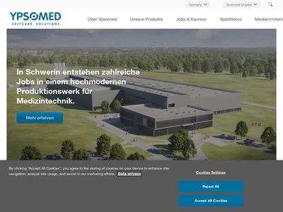 Website von Ypsomed GmbH