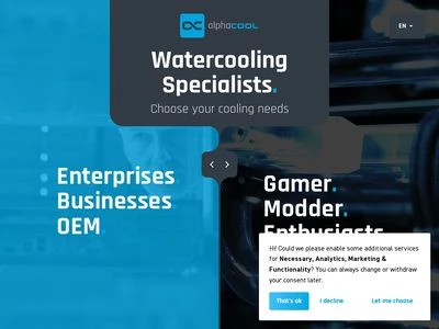 Website von Alphacool International GmbH