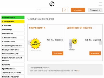 Website von Gößl + Pfaff GmbH