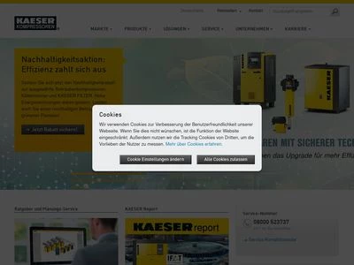 Website von Kaeser Kompressoren SE