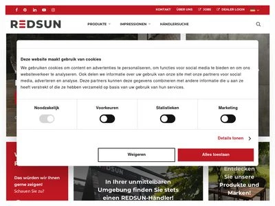 Website von REDSUN GmbH & Co. KG