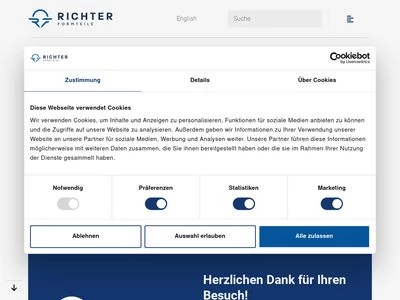 Website von Richter Formteile GmbH