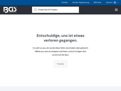 Website von BGS technic KG