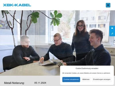 Website von XBK-KABEL Xaver Bechtold GmbH