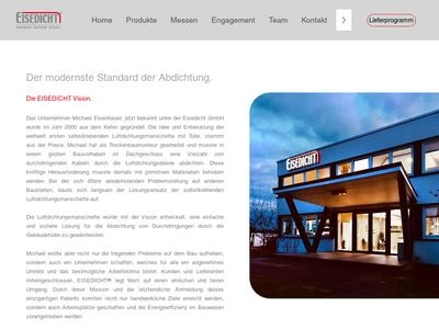 Website von EISEDICHT GmbH