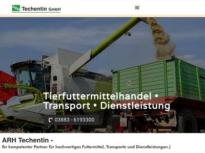 Website von ARH Techentin GmbH