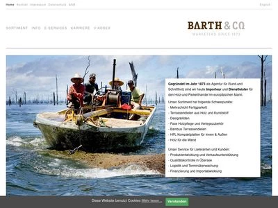 Website von F.W. Barth & Co. GmbH