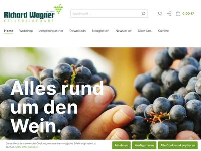 Website von Richard Wagner GmbH + Co. KG