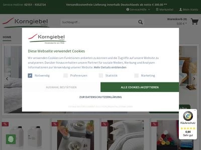 Website von Korngiebel GmbH