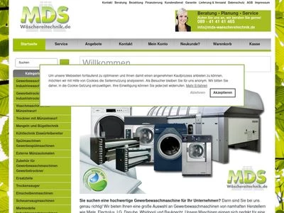 Website von MDS International Sales & Consulting GmbH