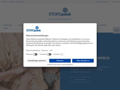 Website von Storopack Hans Reichenecker GmbH