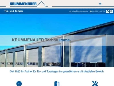 Website von KRUMMENAUER Torbau GmbH