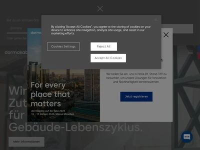 Website von dormakaba Deutschland GmbH