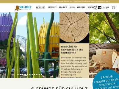 Website von SIK-Holzgestaltungs GmbH