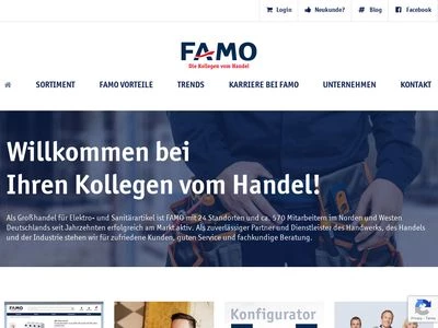 Website von FAMO GmbH & Co. KG