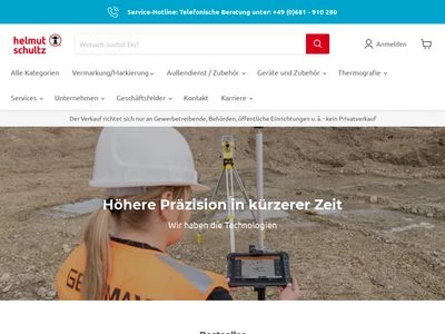 Website von Helmut Schultz - Gesellschaft für Vermessungstechnik mbH