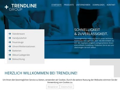 Website von TRENDLINE GMBH