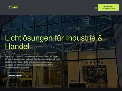 Website von GGL- Global Green Lights GmbH & Co. KG