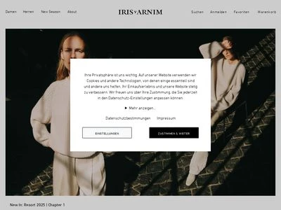 Website von Iris von Arnim GmbH