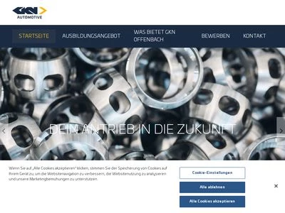 Website von GKN Driveline Deutschland GmbH