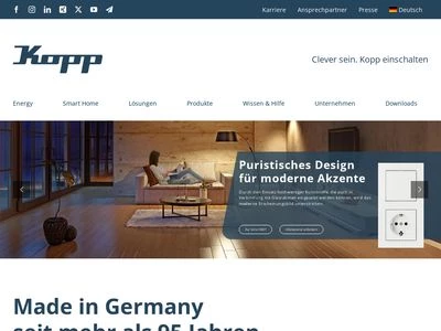 Website von Heinrich Kopp GmbH