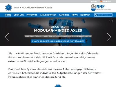 Website von NAF Neunkirchener Achsenfabrik AG