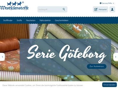 Website von Westfalenstoffe AG