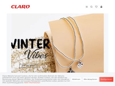 Website von CLARO Handels-GmbH