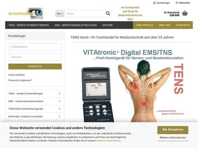 Website von OSTIMEX Medizinsysteme GmbH